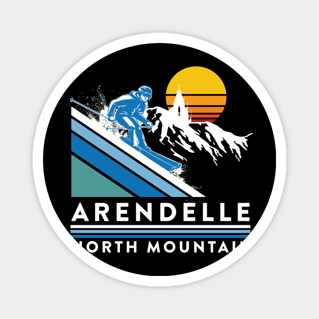 Ski Arendelle Magnet by MindsparkCreative